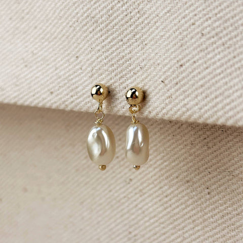 Drop Baroque Pearl Earrings