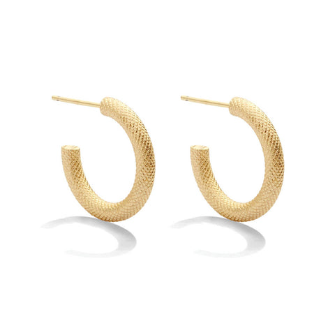 Beautifully Textured Hoops