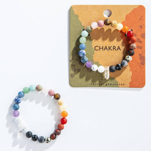 Chakra Crystal Point Bracelets