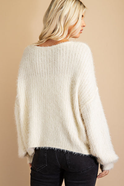 Fuzzy Sweetheart Sweater