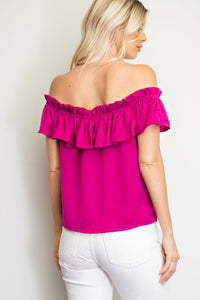 Ruffled off the Shoulder Top