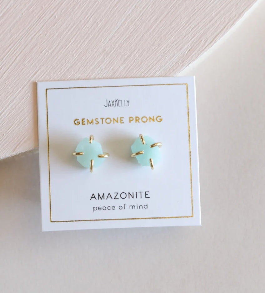 Amazonite Gemstone Prong